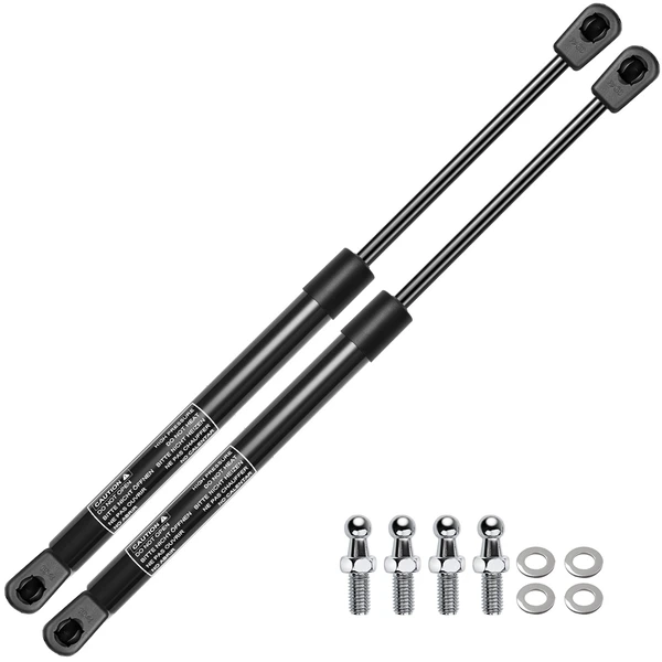 2 Pcs Universal Lift Supports Gas Struts Extended Length 19.69in. 40lbs
