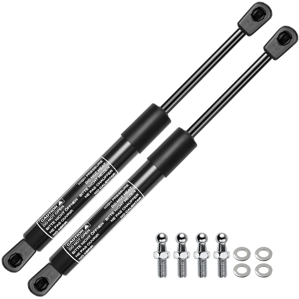 2 Pcs Universal Lift Supports Gas Struts with Spike Extended Length 15.71in. 38lbs