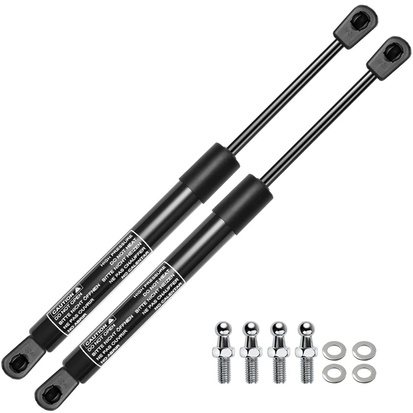 2 Pcs Universal Lift Supports Gas Struts Extended Length 9.84in. 40lbs