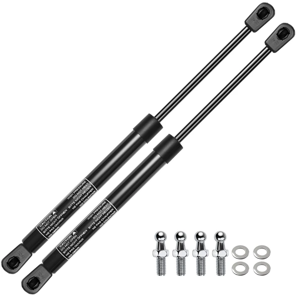 2 Pcs Universal Lift Supports Gas Struts Extended Length 13.98in. 35lbs