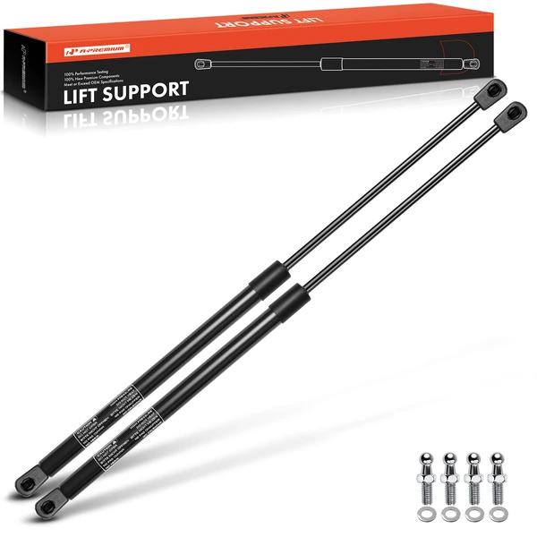 2 Pcs Universal Lift Supports Gas Struts Extended Length 35.43in. 60lbs