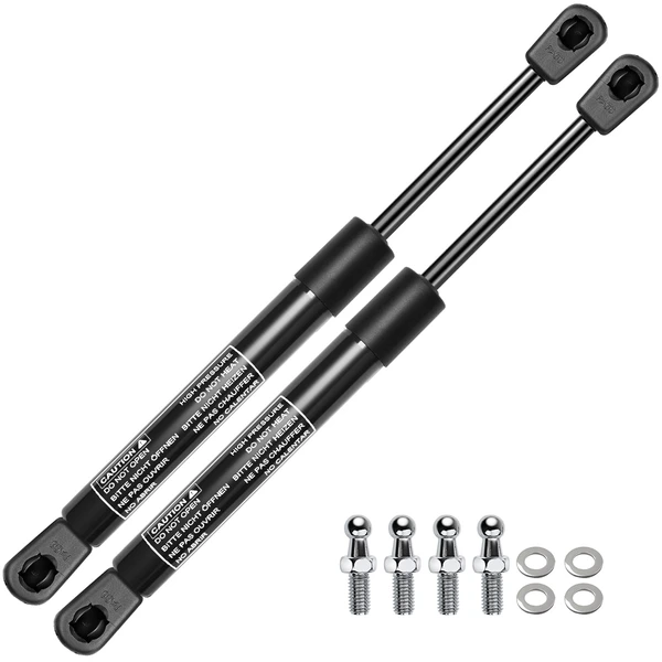 2 Pcs Universal Lift Supports Gas Struts Extended Length 9.84in. 22lbs