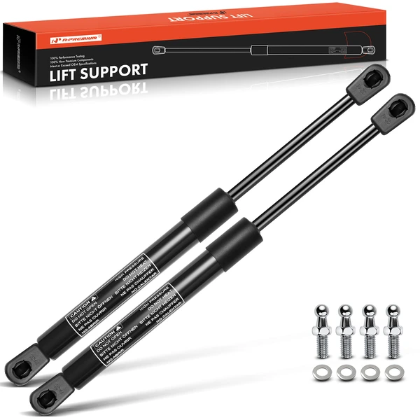 2 Pcs Universal Lift Supports Gas Struts Extended Length 12.00in. 35lbs