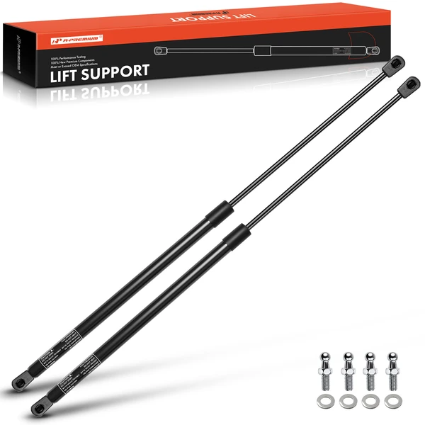 2 Pcs Universal Lift Supports Gas Struts Extended Length 26.34in. 150lbs