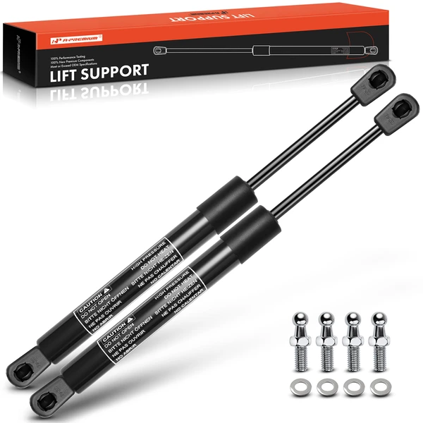 2 Pcs Universal Lift Supports Gas Struts Extended Length 12.20in. 80lbs