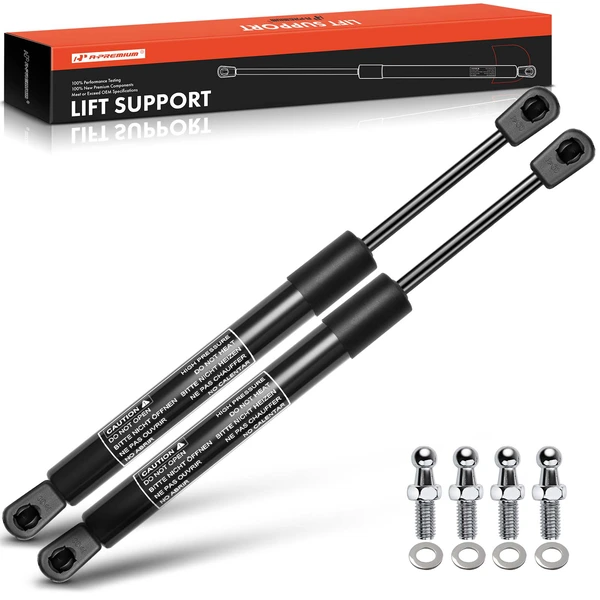 2 Pcs Universal Lift Supports Gas Struts Extended Length 12.20in. 100lbs
