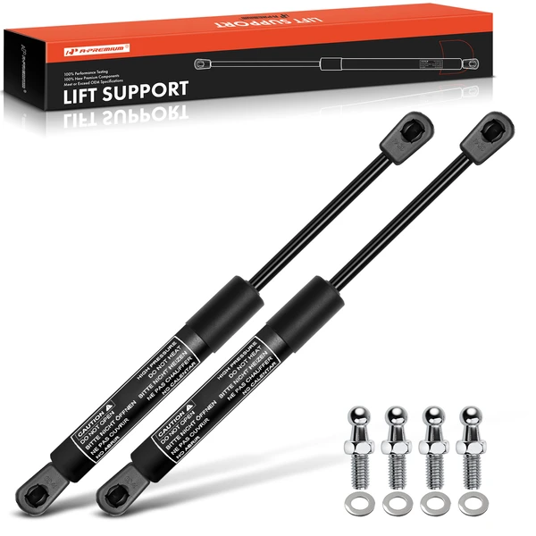 2 Pcs Universal Lift Supports Gas Struts Extended Length 10in. 80lbs