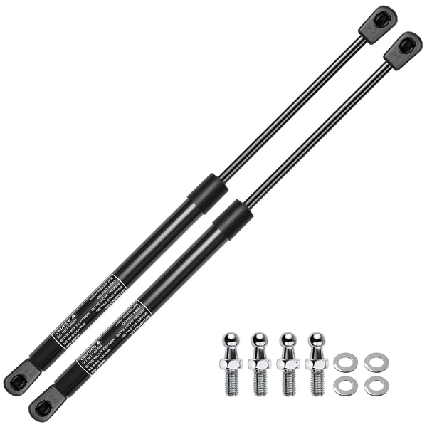 2 Pcs Universal Lift Supports Gas Struts Extended Length 17.13in. 20lbs