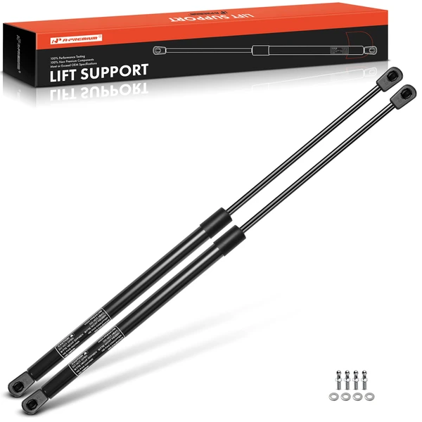 2 Pcs Universal Lift Supports Gas Struts Extended Length 35.43in. 40lbs