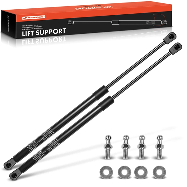2 Pcs Universal Lift Supports Gas Struts Extended Length 26.34in. 60lbs