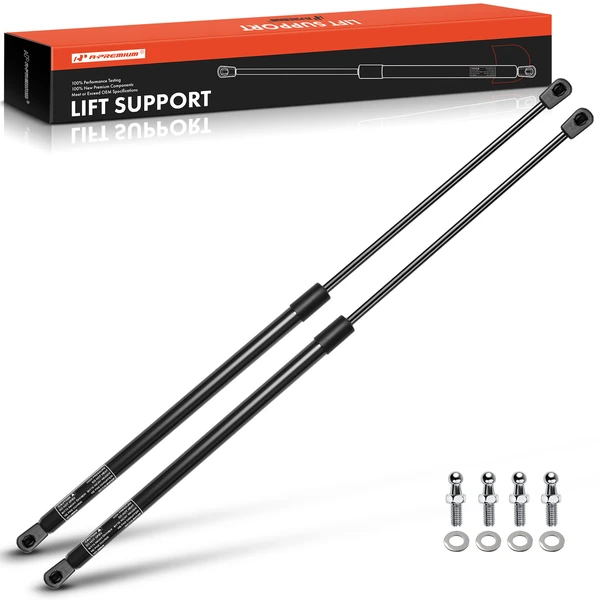 2 Pcs Universal Lift Supports Gas Struts Extended Length 30.60in. 60lbs
