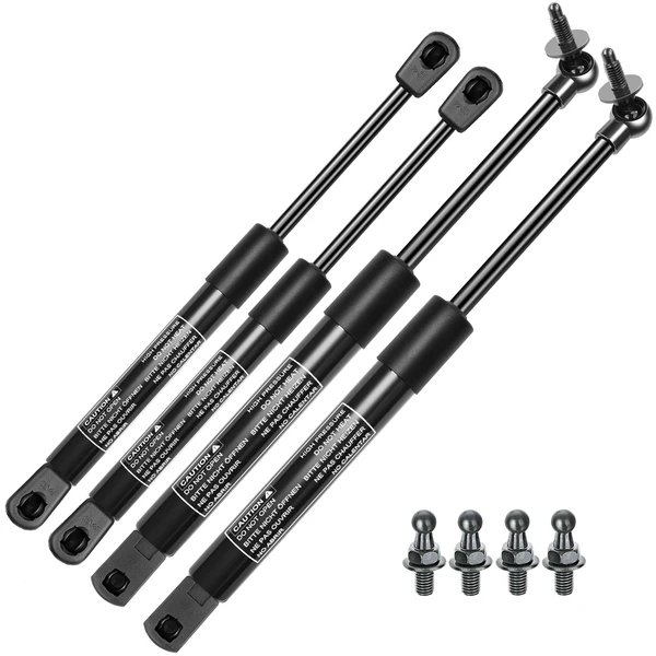 4 Pcs Hood & Window Lift Supports Shock Struts for 1999-2004 Jeep Grand Cherokee