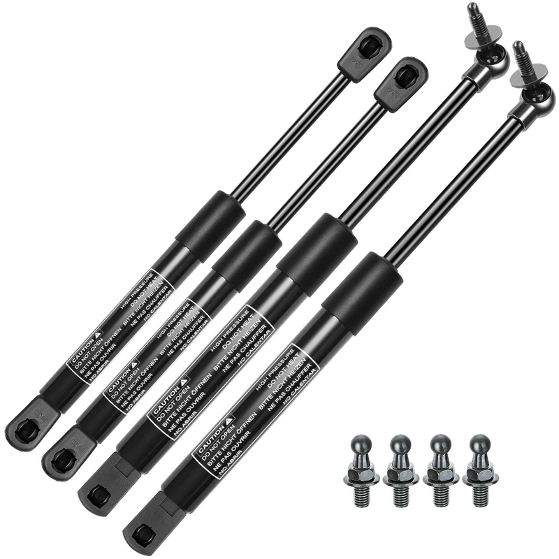 4 Pcs Hood & Window Lift Supports Shock Struts for Jeep Grand Cherokee 1999-2004