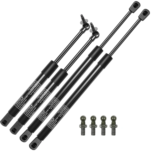 4 Pcs Tailgate & Window Lift Supports Shock Struts for 1999-2004 Jeep Grand Cherokee