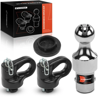 Gooseneck Trailer Hitch Ball & Safety Chain Kit