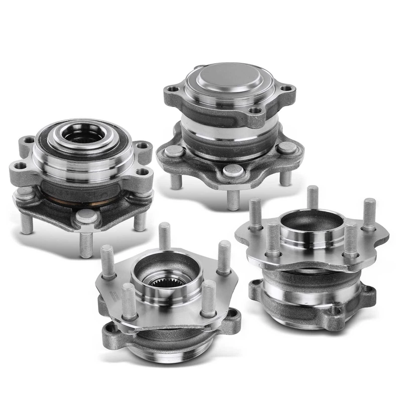 4 Pcs Front & Rear Wheel Bearing & Hub Assembly for Nissan Altima 19-21 2.0L 2.5L