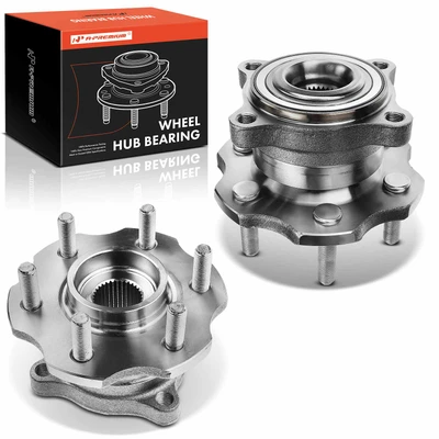 2 Pcs Rear Wheel Bearing & Hub Assembly