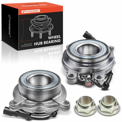 2 Pcs Rear Wheel Bearing with ABS Sensor