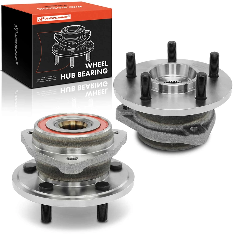 2 Pcs Front Wheel Bearing & Hub Assembly for Jeep Cherokee Wrangler Comanche