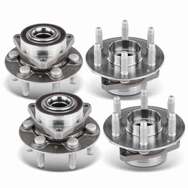 4 Pcs Front & Rear Wheel Bearing & Hub Assembly for Chevrolet Blazer 19-22 AWD FWD