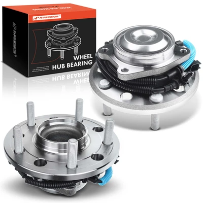 2 Pcs Rear Wheel Bearing & Hub Assembly with ABS Sensor