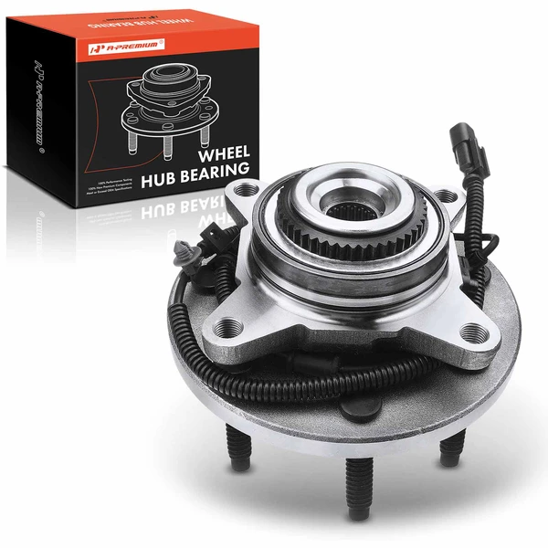 Front Driver or Passenger Wheel Bearing & Hub Assembly with ABS Sensor for 2010-2014 Ford F-150