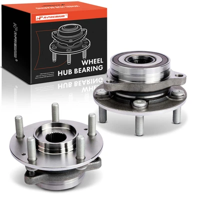 2 Pcs Front Wheel Bearing Hub Assembly