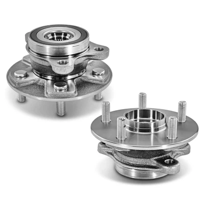 2 Pcs Front Wheel Bearing & Hub Assembly