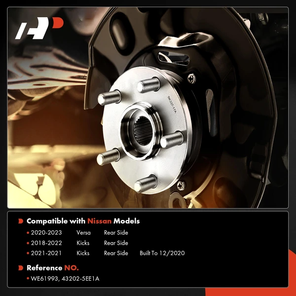 A-Premium APHB1803 Wheel Bearing and Hub Assembly Kit Rear Driver or Passenger