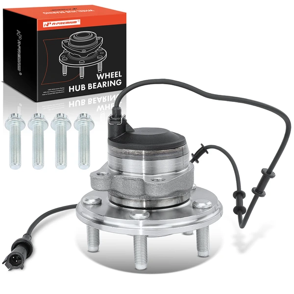 Front Driver or Passenger Wheel Bearing & Hub Assembly with ABS Sensor for 2009-2014 Jaguar XF