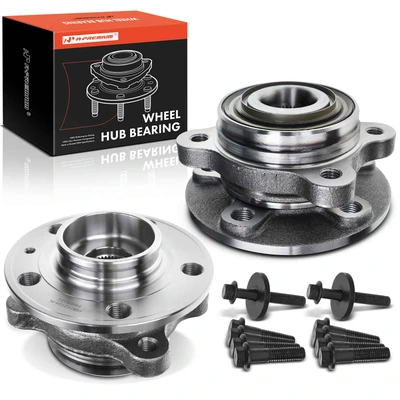 2 Pcs Front Wheel Bearing & Hub Assembly
