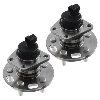 2 Pcs Rear Wheel Bearing & Hub Assembly with ABS Sensor