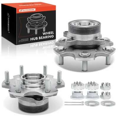 2 Pcs Front Wheel Bearing & Hub Assembly