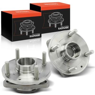 2 Pcs Front Wheel Hub Bearing Assembly