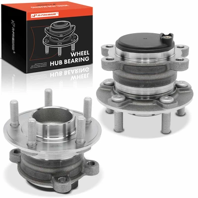 2 Pcs Rear Wheel Hub & Bearing Assembly