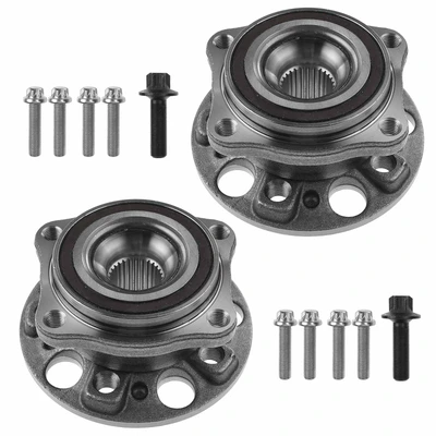 2 Pcs Front Wheel Bearing & Hub Assembly