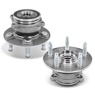 2 Pcs Rear Wheel Bearing & Hub Assembly