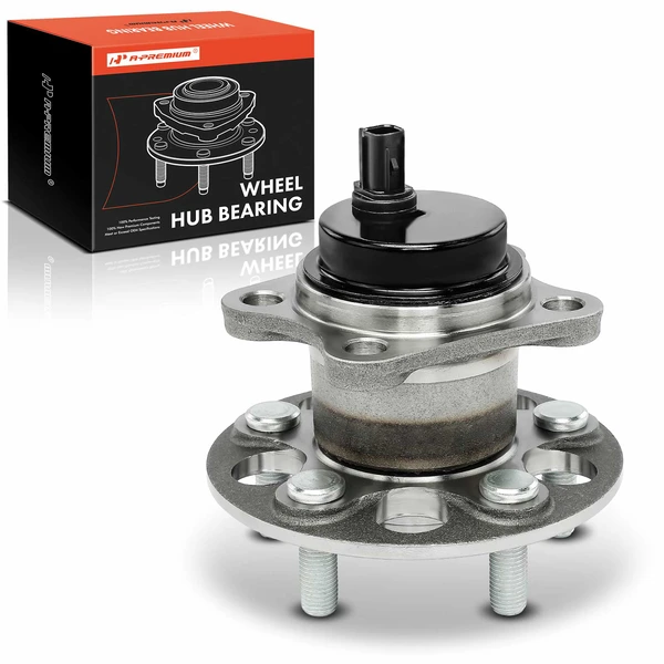 A-Premium APHB0335 2010-2015 Toyota Prius Wheel Bearing and Hub Assembly Kit Rear Driver or Passenger