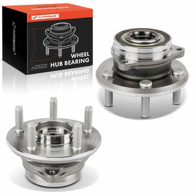 2 Pcs Front Wheel Bearing & Hub Assembly