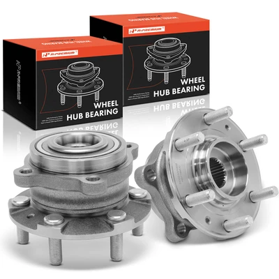 2 Pcs Rear Wheel Bearing & Hub Assembly