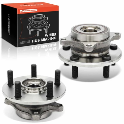 2 Pcs Front Wheel Bearing Hub Assembly with ABS Sensor