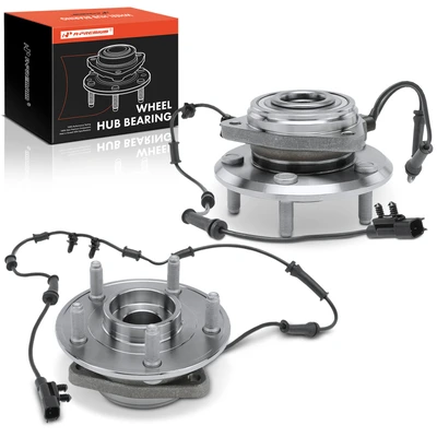 2 Pcs Front Wheel Hub Bearing Assembly