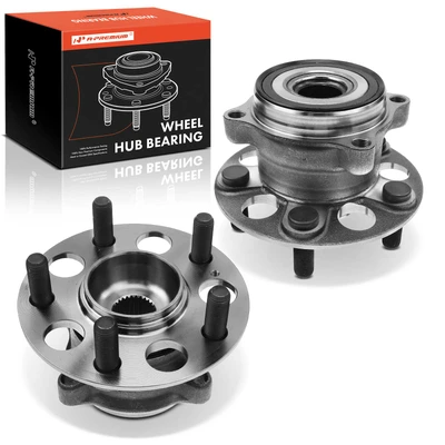 2 Pcs Rear Wheel Bearing & Hub Assembly