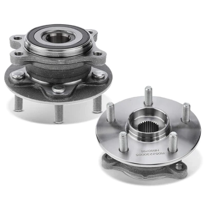 2 Pcs Front Wheel Hub Bearing Assembly