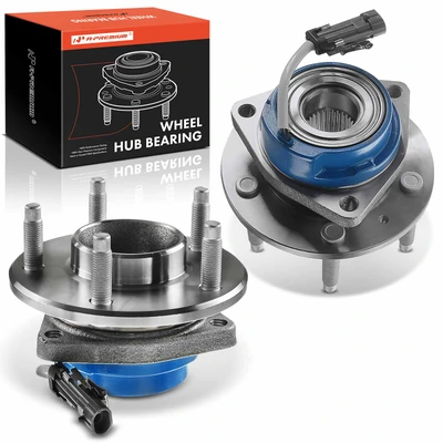 2 Pcs Rear Wheel Bearing & Hub Assembly with ABS Sensor