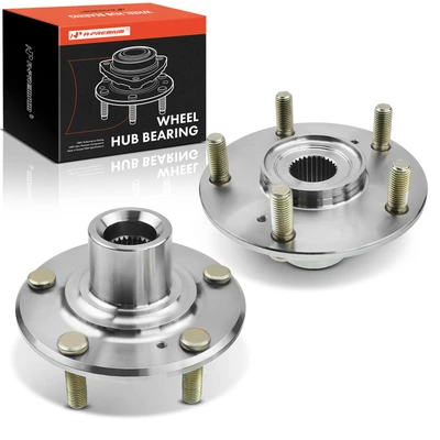 2 Pcs Front Wheel Bearing & Hub Assembly
