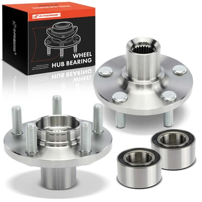 2 Pcs Front Wheel Bearing
