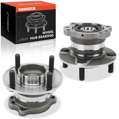 2 Pcs Rear Wheel Hub & Bearing Assembly