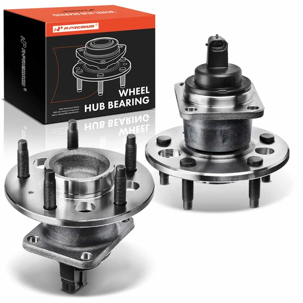 2 Pcs Rear Wheel Bearing & Hub Assembly with ABS Sensor for Cadillac Eldorado Deville