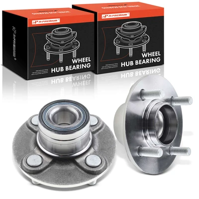 2 Pcs Rear Wheel Bearing & Hub Assembly